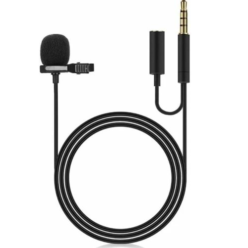 Bilişim Burada ZR255 JH043A JACK KULAKLIK GİRİŞLİ KABLOLU MİKROFON