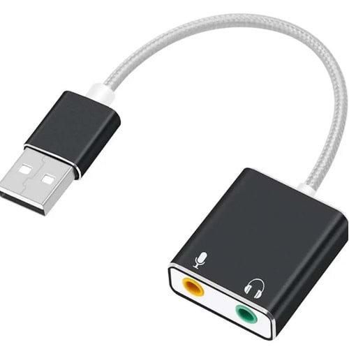 Bilişim Burada ZR99 USB SOUND CARD KABLOLU 2 Lİ AUX