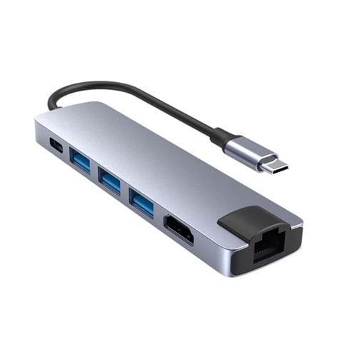 AİRSKY HC13L TYPE-C 6 İN 1 ETHERNETLİ ÇEVİRİCİ
