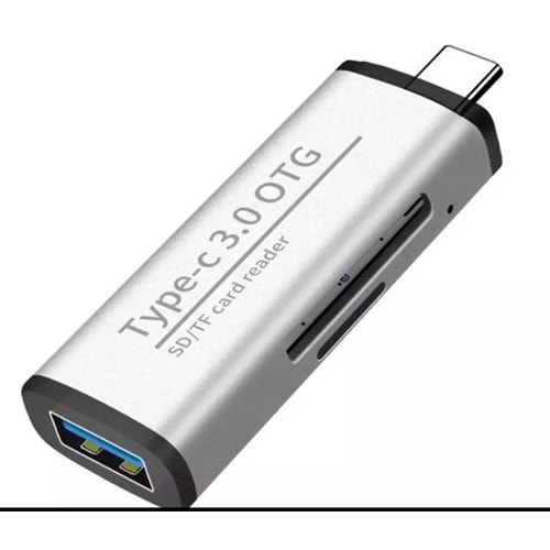 Bilişim Burada ZR427 ADS103 TYPE-C CARD READER USB HUB
