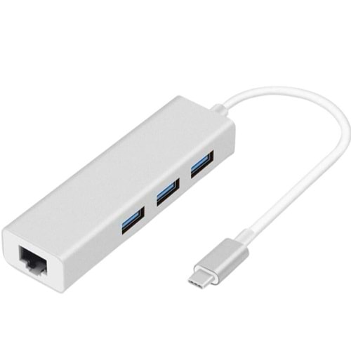 Bilişim Burada ZR425 BYL1719C USB 3,0 TYPE-C 3 PORT LAN GİGABİT ŞEFFAF