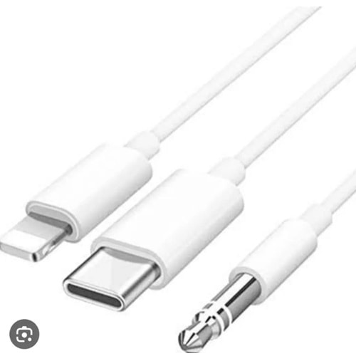 Bilişim Burada ZR499 LİGHTNİNG TYPE-C 3,5 MM AUX ÇEVİRİCİ