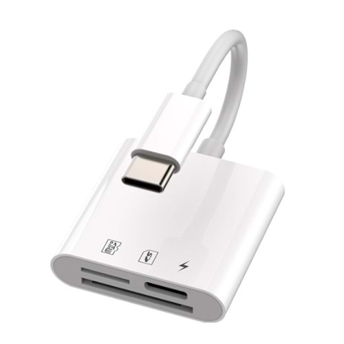 Bilişim Burada ZR498 NK-1011TC TYPE-C 3 İN 1 MEMORY CARD READER