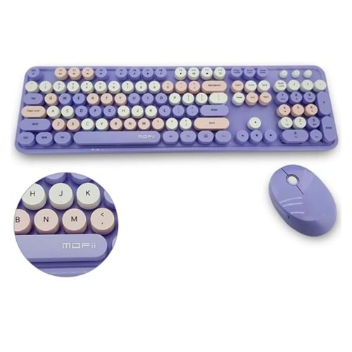 MOFİİ MOR SWEET DM COMBO KLAVYE MAUSE SET