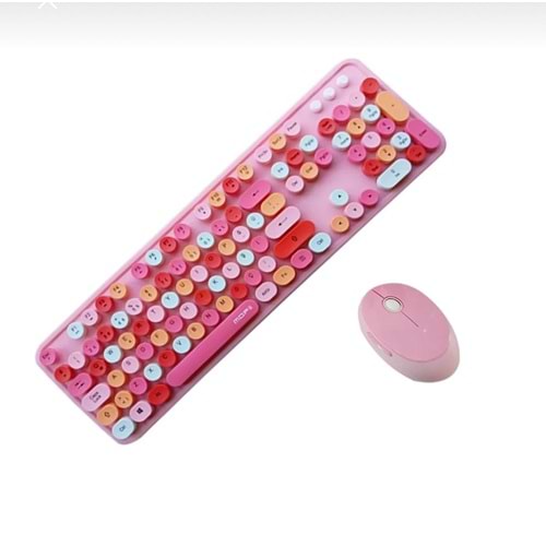 TR MOFİİ SWEET PEMBE KLAVYE MAUSE SET