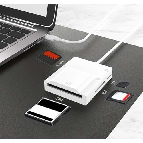 Bilişim Burada ZR780 NK-3057H TYPE-C 3.0 4 İN 1 CARD READER