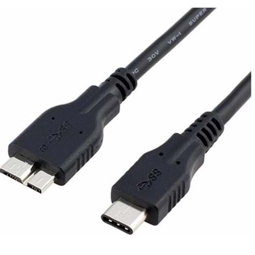 Bilişim Burada ZR885 USB 3,0 TYPE-C TO MİCRO B KABLO 0,5M