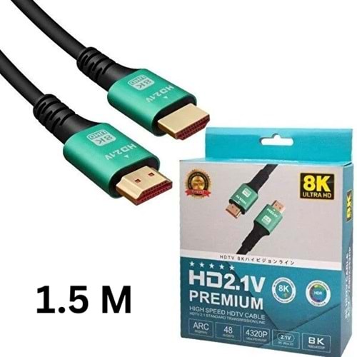 Bilişim Burada ZR838 8K HDMI TO HDMI KABLO 1.5 M