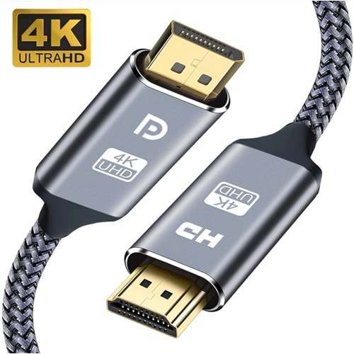 Bilişim Burada ZR842 4K DP TO HDMI KABLO 1,8 M
