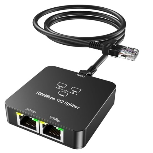 Bilişim Burada ZR861 RJ45 1TO2 GİGABİT SPLİTTER ADAPTÖR