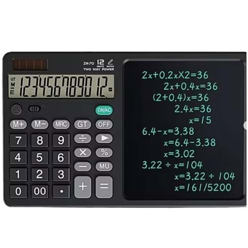 Bilişim Burada ZR900 SİYAH YAZI TAHTALI HESAP MAKİNESİ