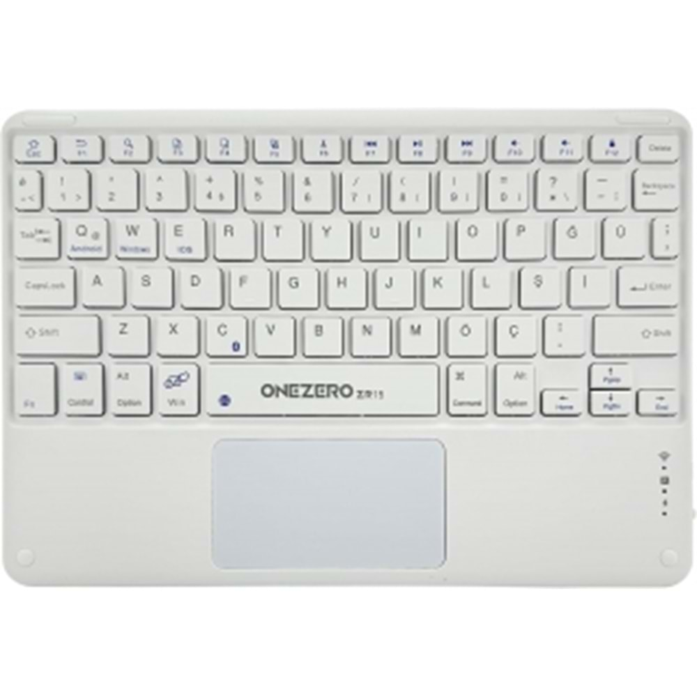 ZR15K WHİTE ONEZERO BLUETHOOT KLAVYE TOUCHPAD WHİTE