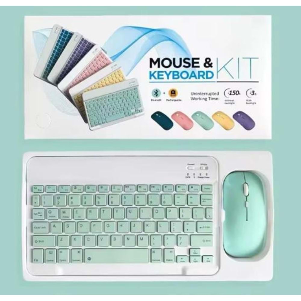 ONEZERO ZR20KM YEŞİL KABLOSUZ KLAVYE MOUSE SET