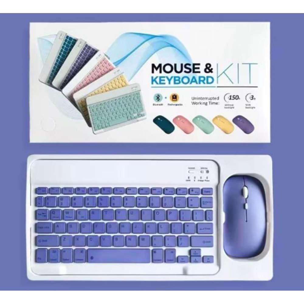 ONEZERO ZR20KM MOR KABLOSUZ KLAVYE MOUSE SET