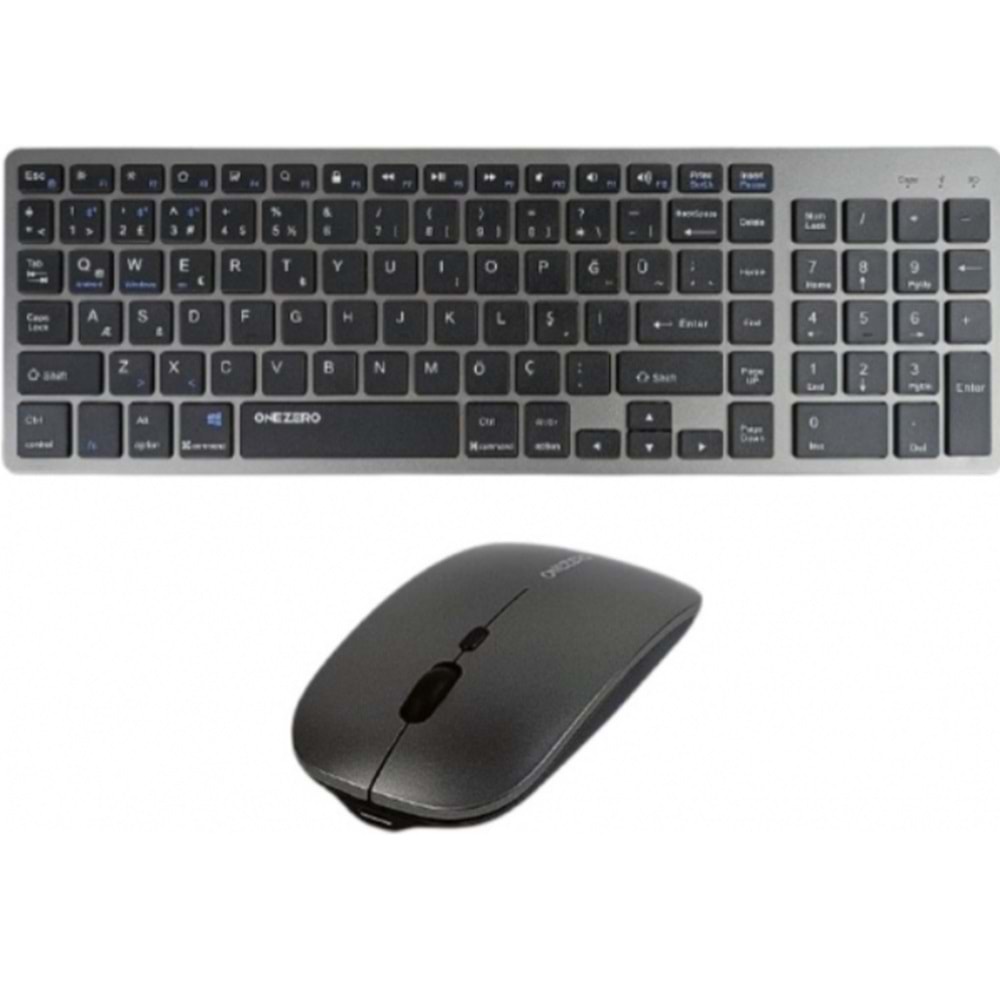 ONEZERO ZR701 MAC MODEL WİRELESS KLAVYE MOUSE SET