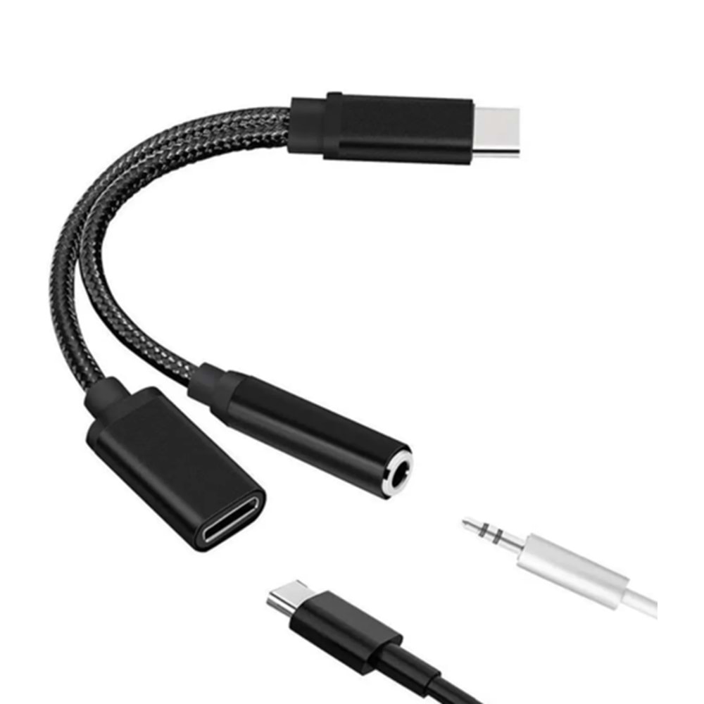 ONEZERO ZR867 TYPE-C 2 İN 1 AUX 3A