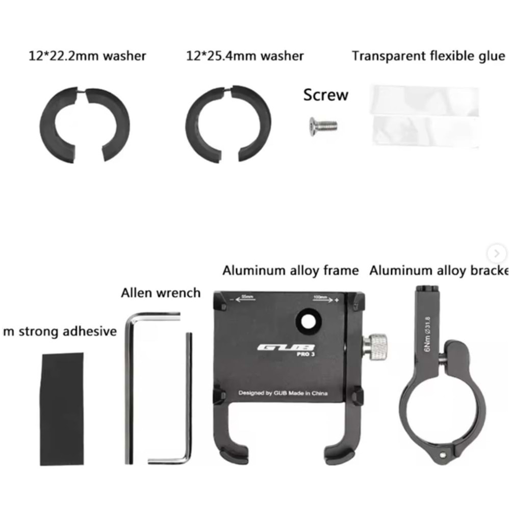 ONEZERO ZR GUB PRO 3 DC MOTOSİKLET TELEFON TUTUCU