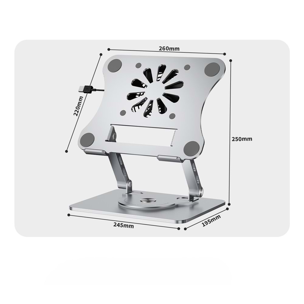 ZR986 6.1 STAND DÖNERLİ FANLI