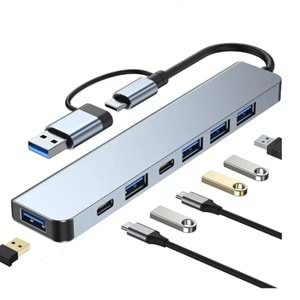 ONEZERO BYL 221 SUPPORT 7 İN 1 TYPE-C USB ÇEVİRİCİ