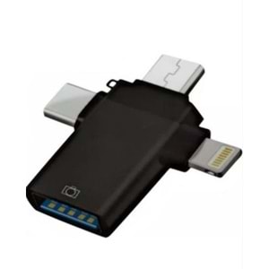 ONEZERO ZR173 T OTG SİYAH ÇEVİRİCİ