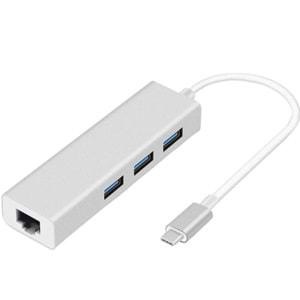 ONEZERO ZR425 BYL1719C USB 3,0 TYPE-C 3 PORT LAN GİGABİT ŞEFFAF