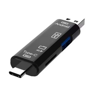 ONEZERO ZR824 TYPE-C 3 İN 1 OTG SMART CARD READER