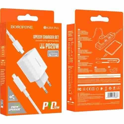BA38A BOROFONE SPEED CHARGER LİGTHİNİNG SET PLUS