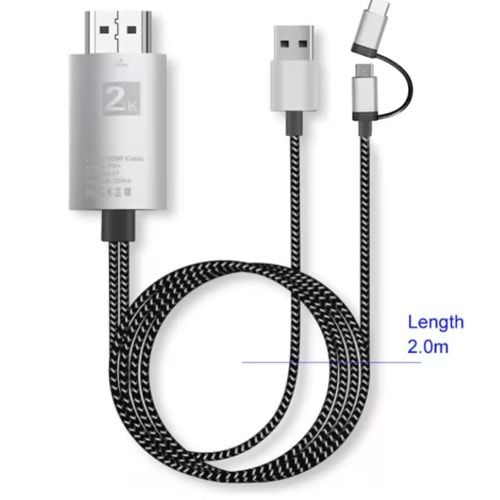 ONEZERO ZR855 P8 2 İN 1 HDTV KABLO
