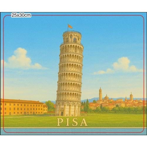 ONEZERO ZR1021 PİSA KULESİ MOUSE PAD 25X30