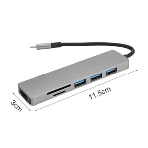 AİRSKY HC74C 6 İN 1 HDMI ÇEVİRİCİ