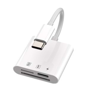 ONEZERO ZR498 NK-1011TC TYPE-C 3 İN 1 MEMORY CARD READER
