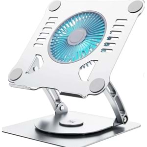 ONEZERO ZR524 V5.1 360 ROTATİNG ELEKTRİKLİ FANLI LAPTOP STAND