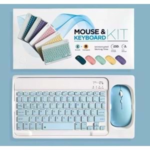 ONEZERO ZR20KM MAVİ KABLOSUZ KLAVYE MOUSE SET