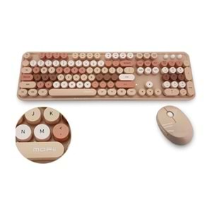 MOFİİ KAHVERENGİ SWEET DM COMBO KLAVYE MOUSE SET