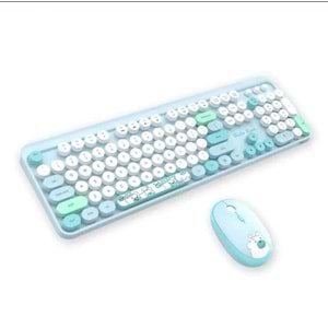 GEEZER HELLO BEAR MAVİ KLAVYE MOUSE SET