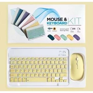 ONEZERO ZR20KM SARI KABLOSUZ KLAVYE MOUSE SET