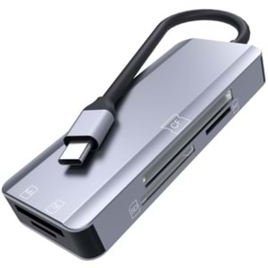 ONEZERO ZR791 NK-3044 TYPE-C 5 İN 1 CARD READER