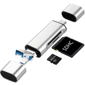 ONEZERO ZR825 TYPE-C USB 3 İN 1 CARD READER