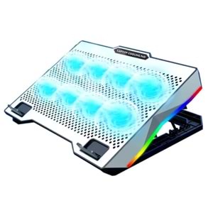 ONEZEO ZR S608 RGB 8 FAN METALİK LAPTOP SUĞUTUCU